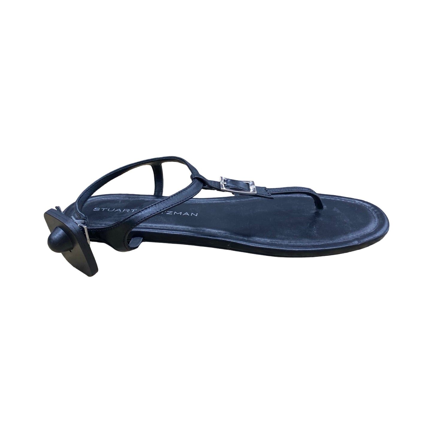 Sandals Flats By Stuart Weitzman In Black, Size:8.5