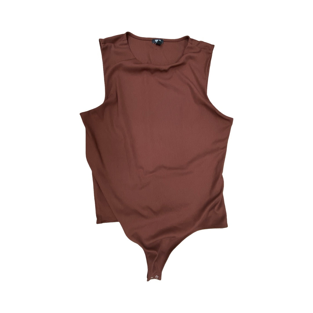 Bodysuit By Express In Brown, Size:Xl