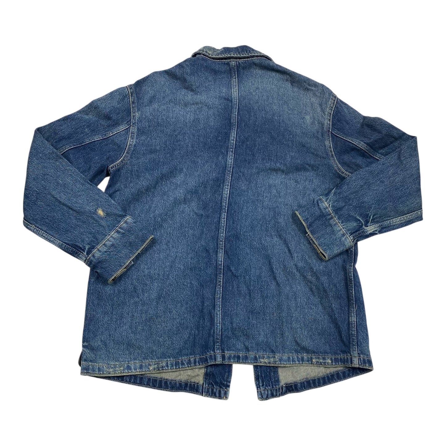 Jacket Denim By Zara In Blue Denim, Size:Xs