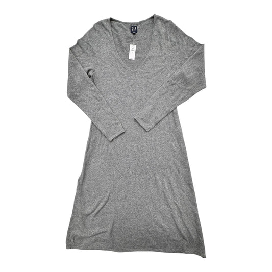 Dress Sweater By Gap In Grey, Size:M