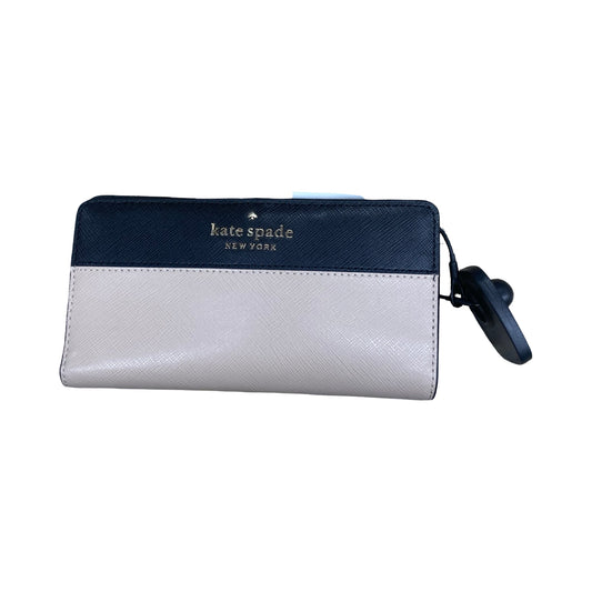 Wallet Designer By Kate Spade In Black & Tan, Size:Medium