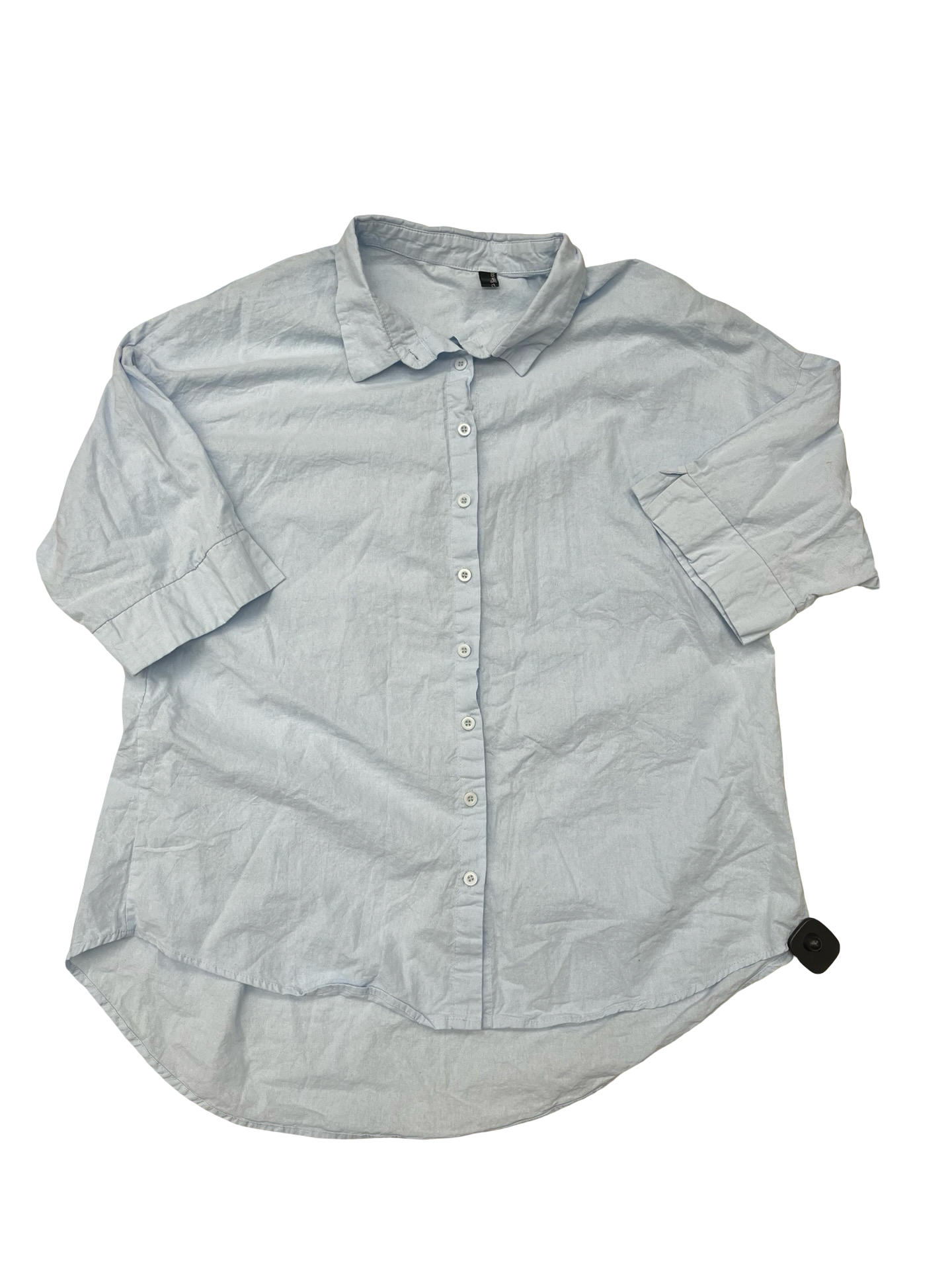 Top 3/4 Sleeve By Clothes Mentor In Blue, Size:Xxl