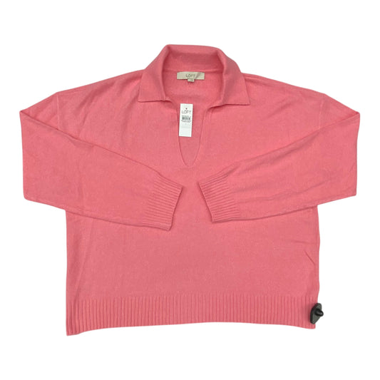 Sweater By Loft In Pink, Size:L