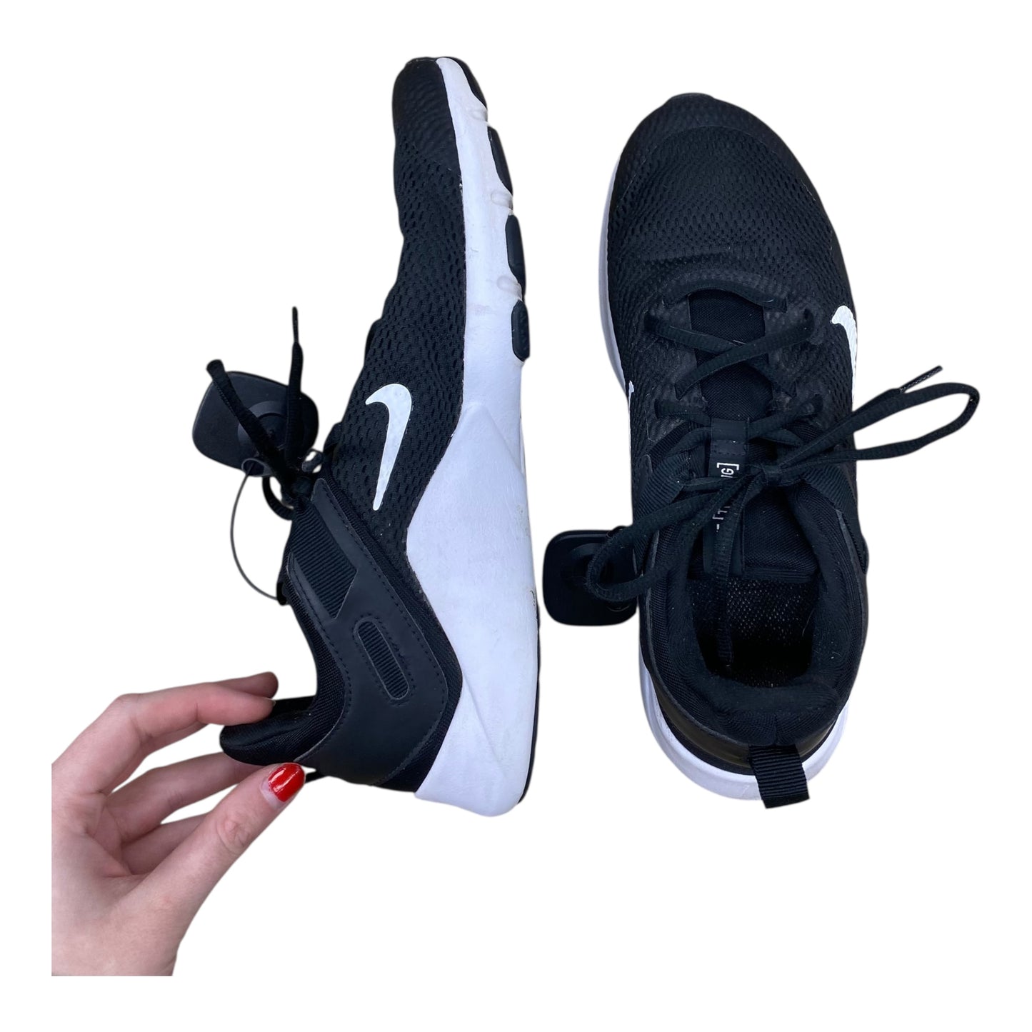 Shoes Athletic By Nike In Black & White, Size:8.5