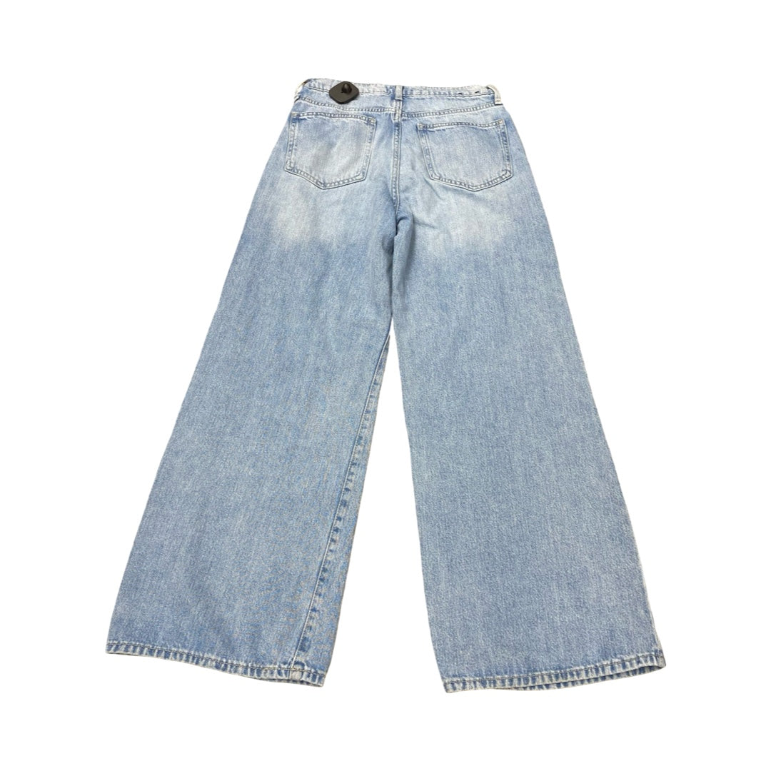 Jeans Wide Leg By Gap In Blue Denim, Size:2