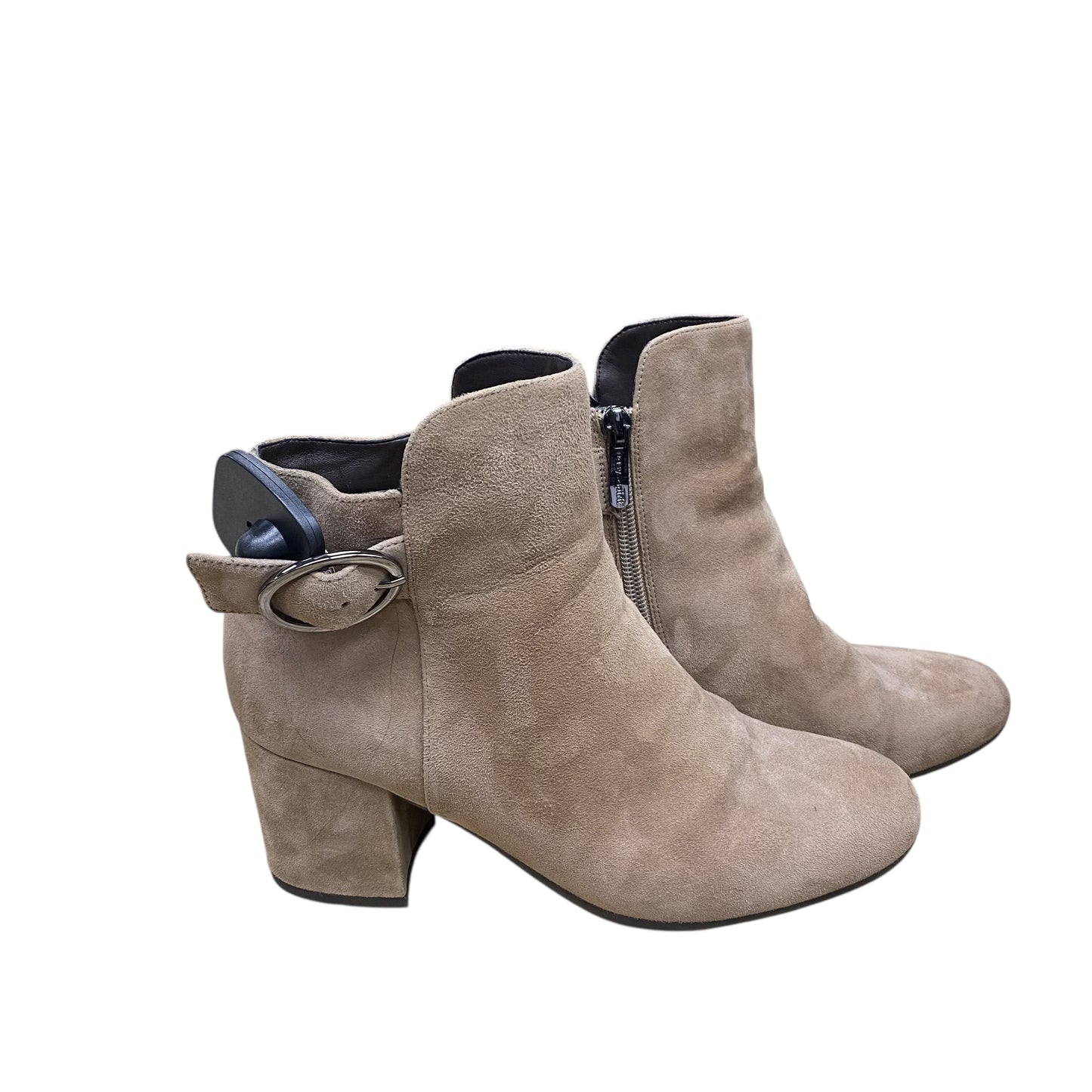 Boots Ankle Heels By Easy Spirit In Tan, Size:7.5