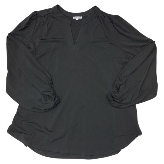 Top Ls By White Birch In Black, Size:2X