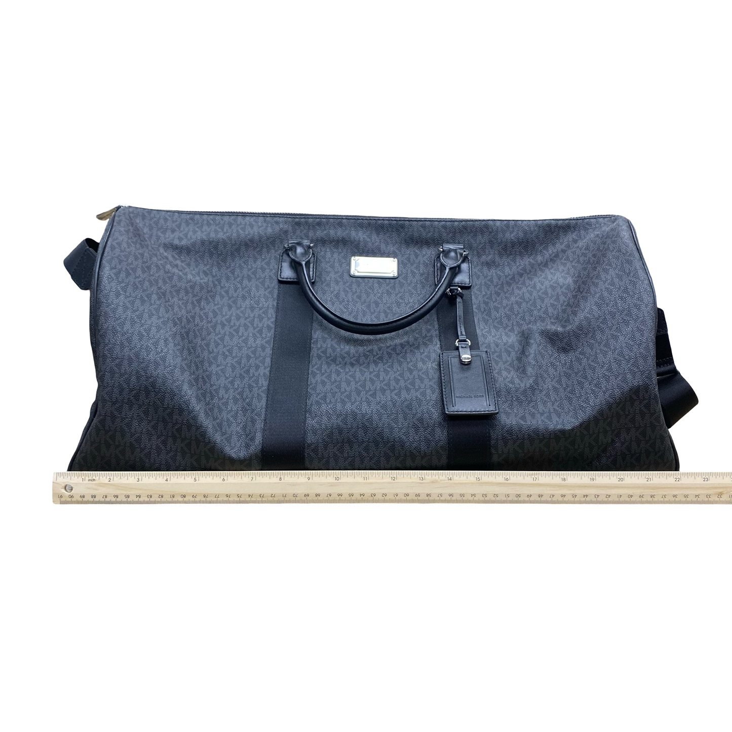 Duffle And Weekender Designer By Michael Kors In Black & Grey, Size:Large