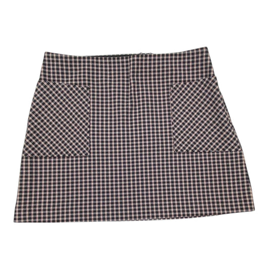 Skirt Midi By Express In Checkered Pattern, Size:14