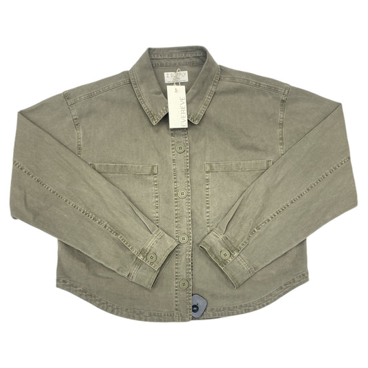 Blazer By Z Supply In Green Denim, Size:Xl