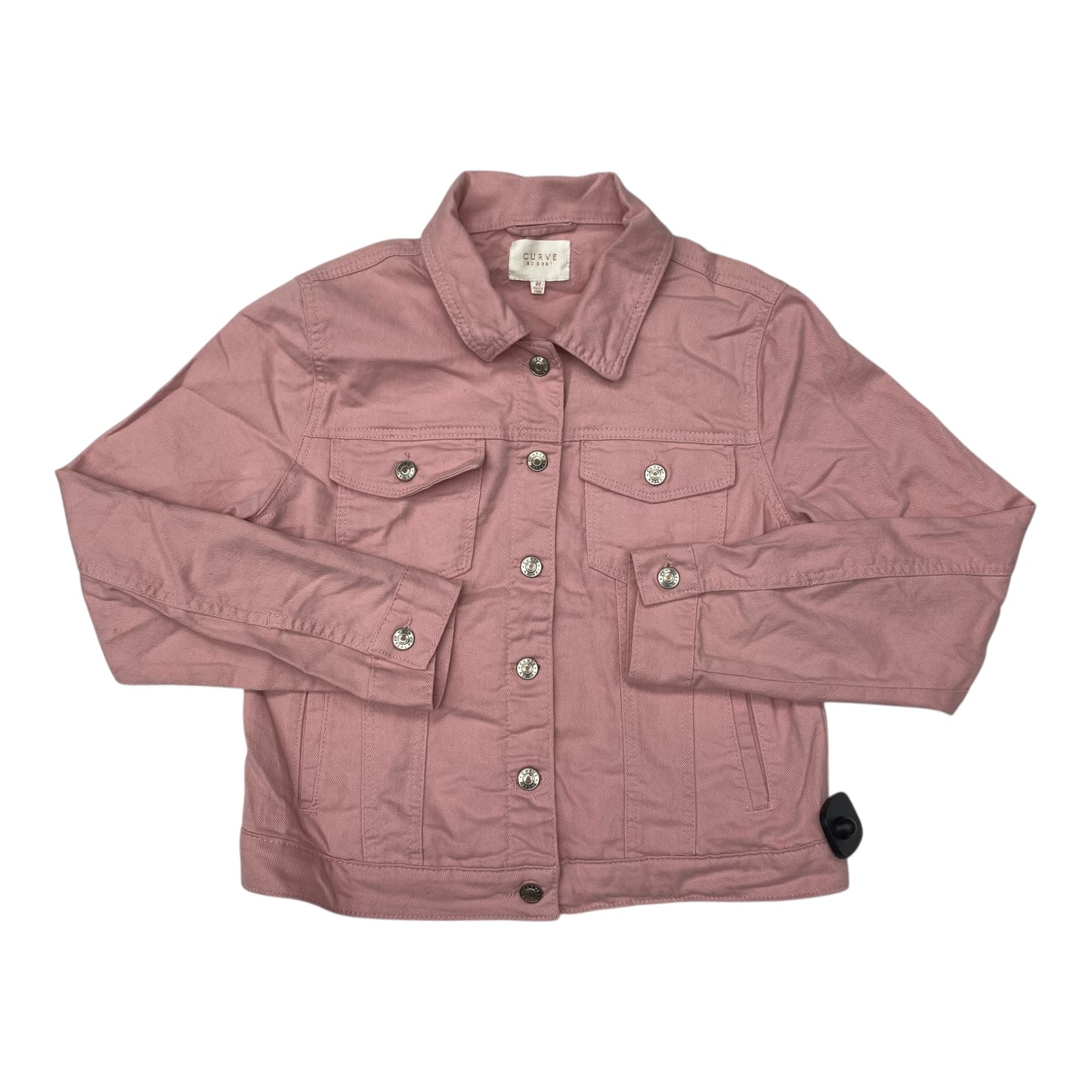 Jacket Denim By Curve Appeal In Pink Denim, Size:M