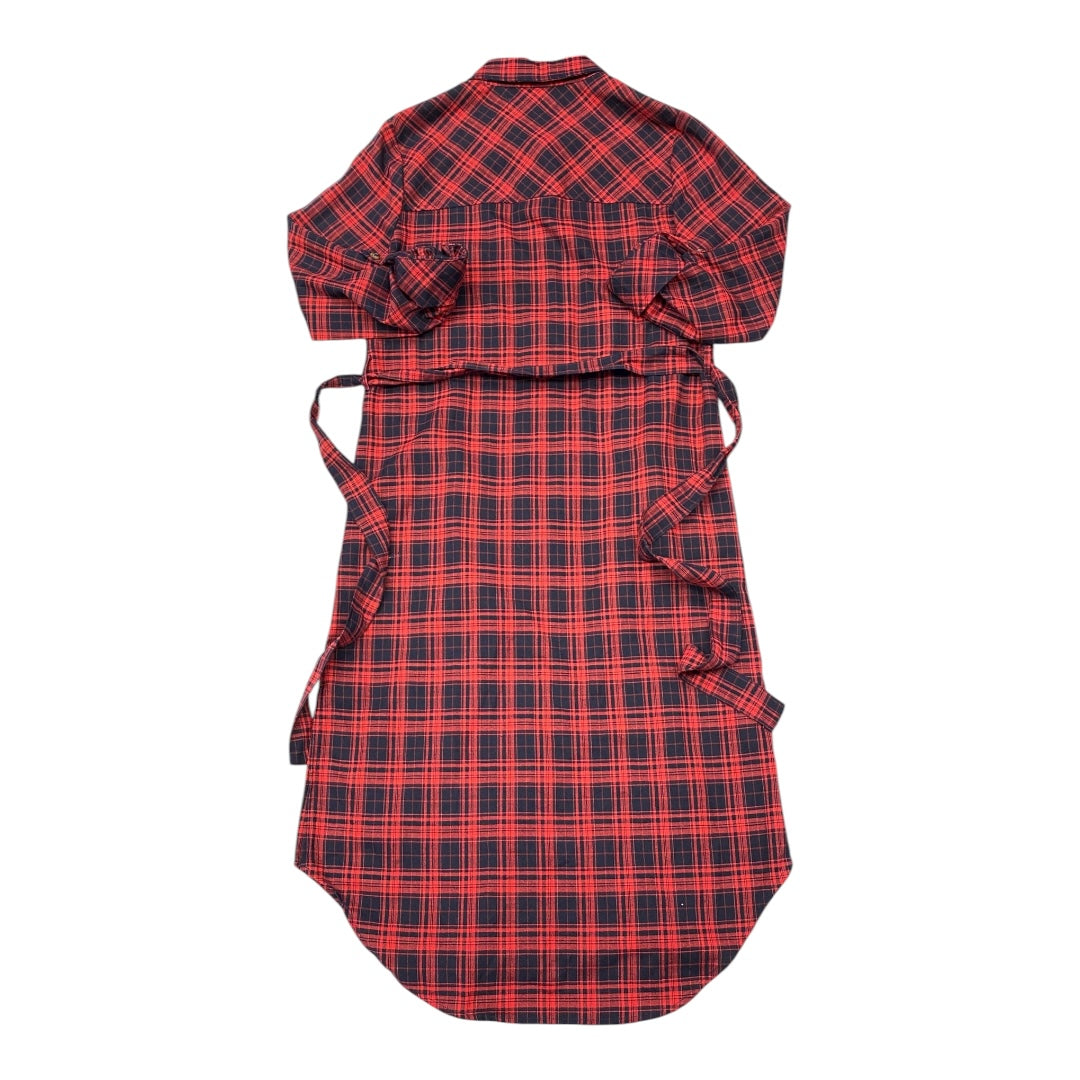 Dress Casual Midi By Cmb In Black & Red, Size:Xs