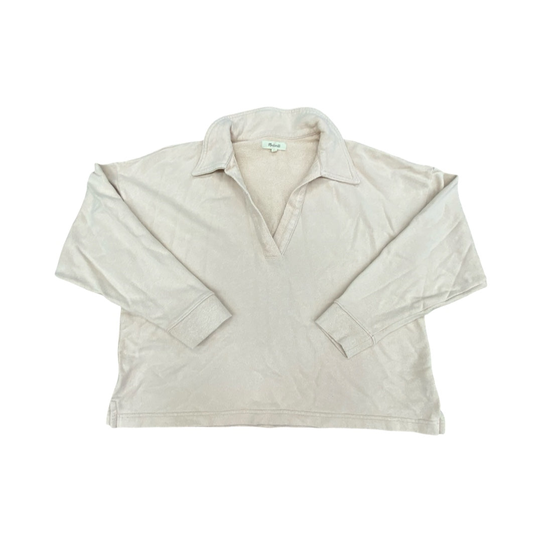 Sweatshirt Collar By Madewell In Pink, Size:S