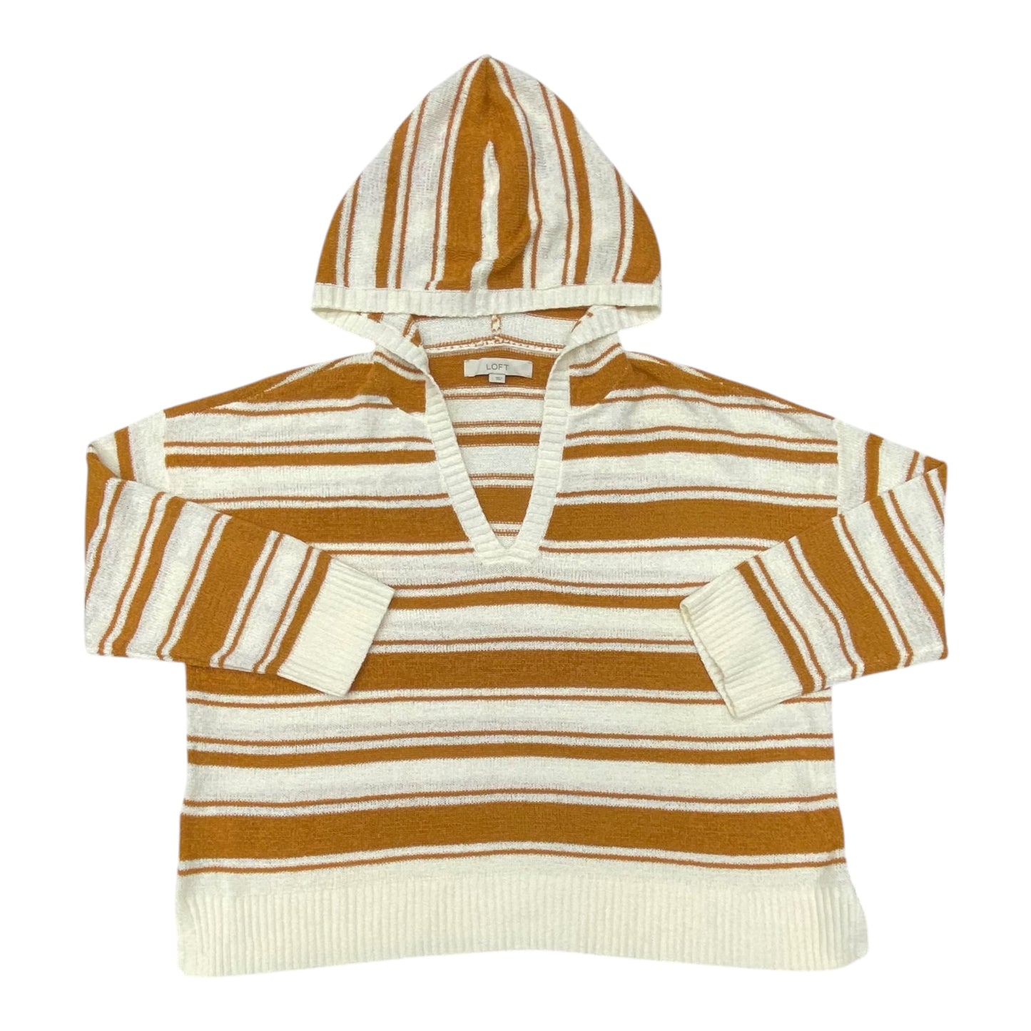 Sweater By Loft In Striped Pattern, Size:L