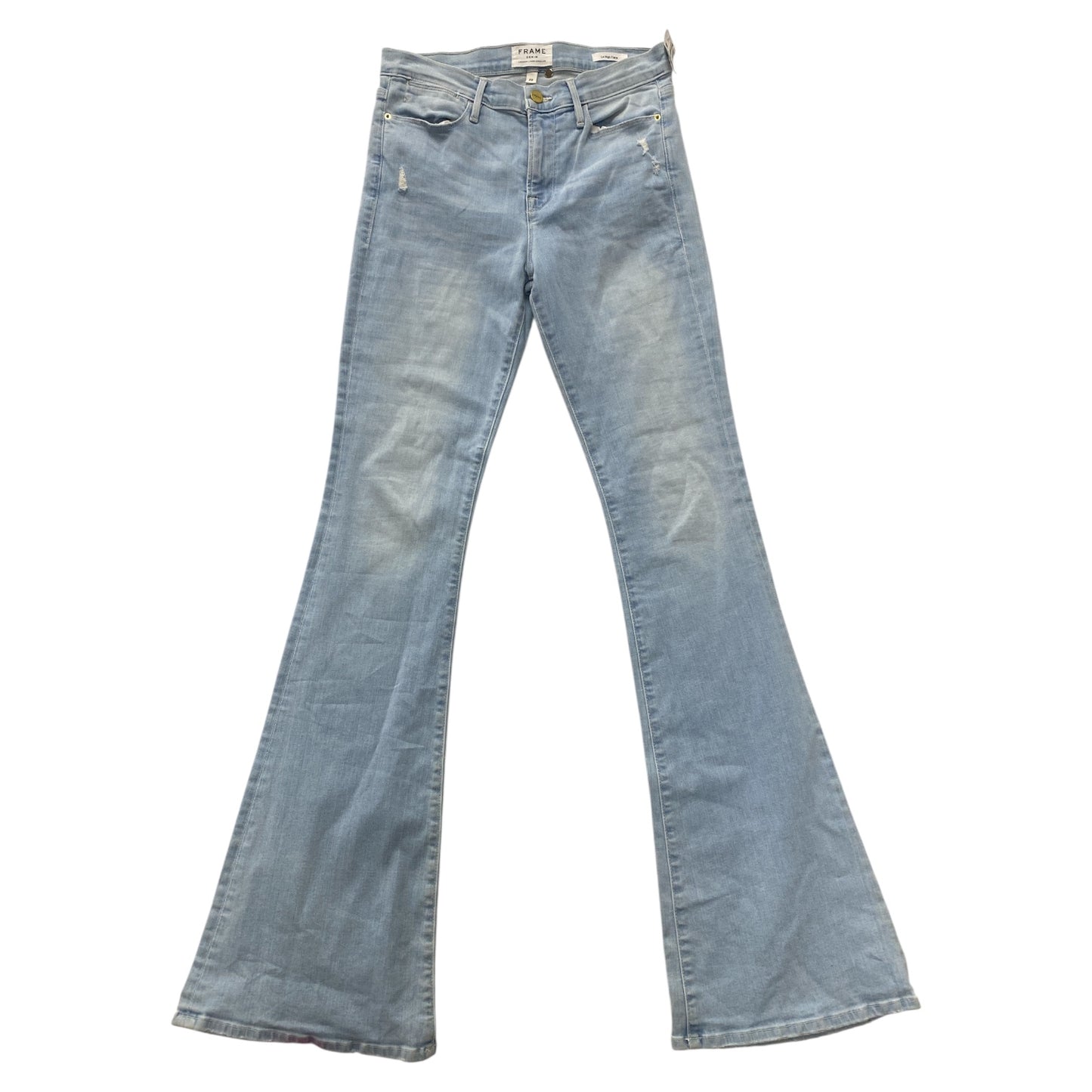 Jeans Flared By Frame In Blue, Size:8