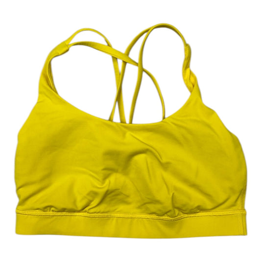 Athletic Bra By Lululemon In Yellow, Size:6