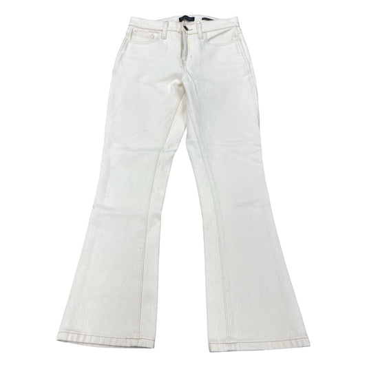 Jeans Boot Cut By Banana Republic In Cream Denim, Size:2