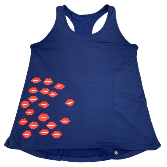 Tank Top Designer By Tory Burch In Blue, Size:M