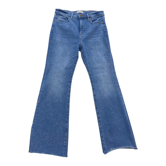 Jeans Flared By Loft In Blue Denim, Size:10