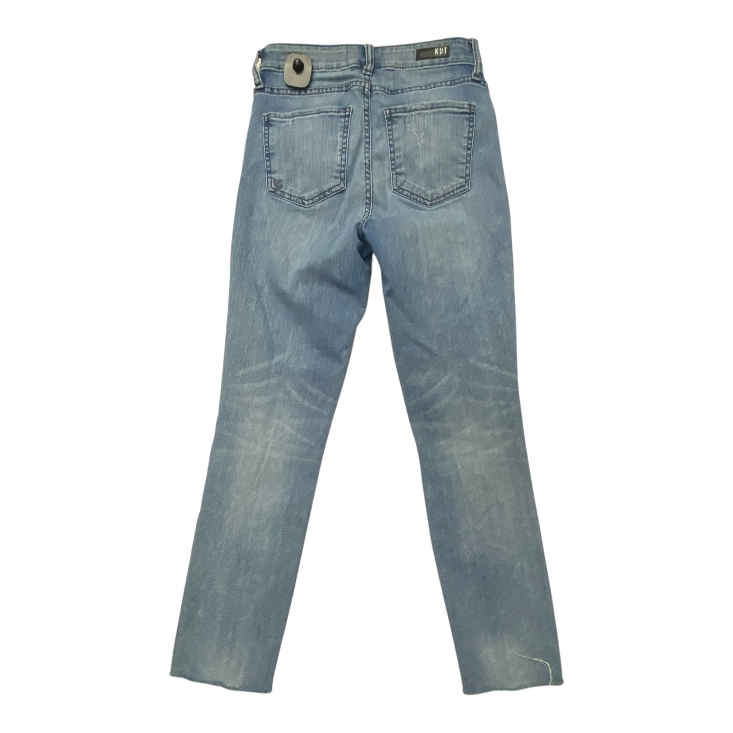 Jeans Straight By Kut In Blue Denim, Size:0