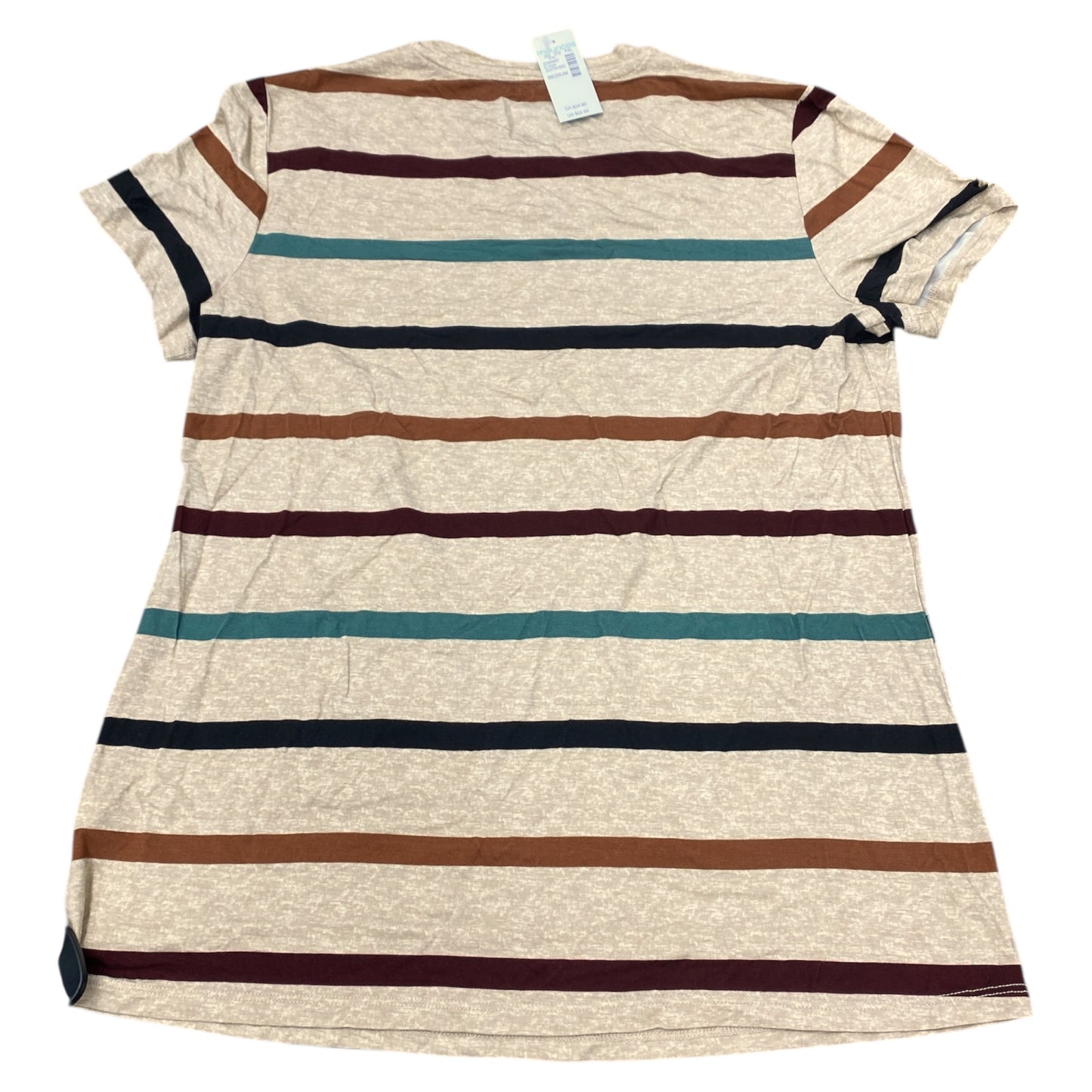 Top Ss Basic By Maurices In Striped Pattern, Size:M