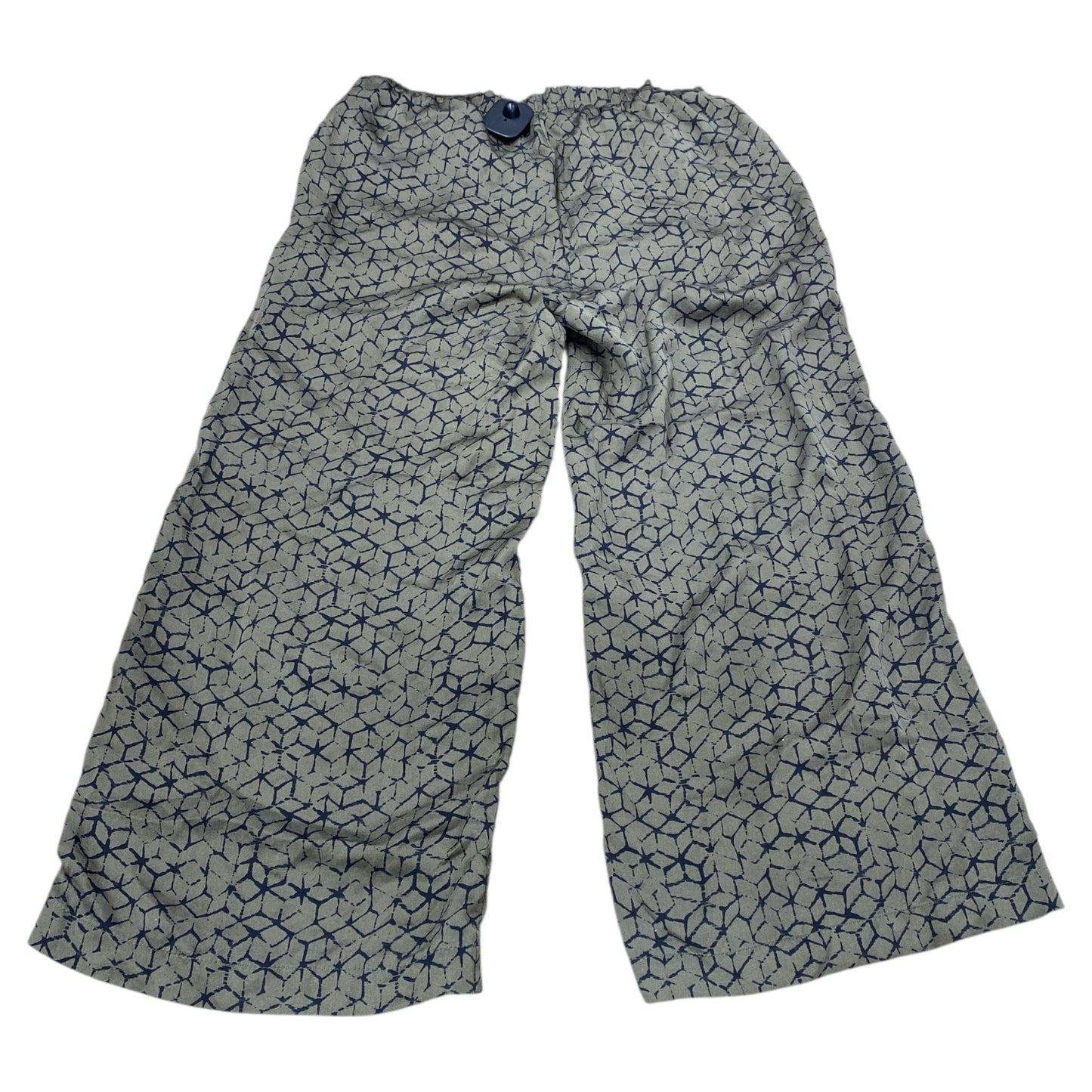 Pants Designer By Eileen Fisher In Black & Green, Size:Xxs