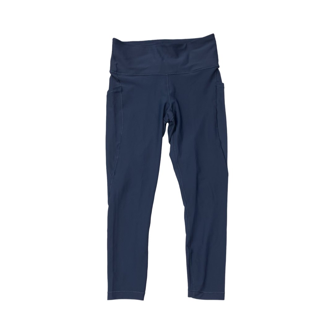 Athletic Leggings By Athleta In Navy, Size:M