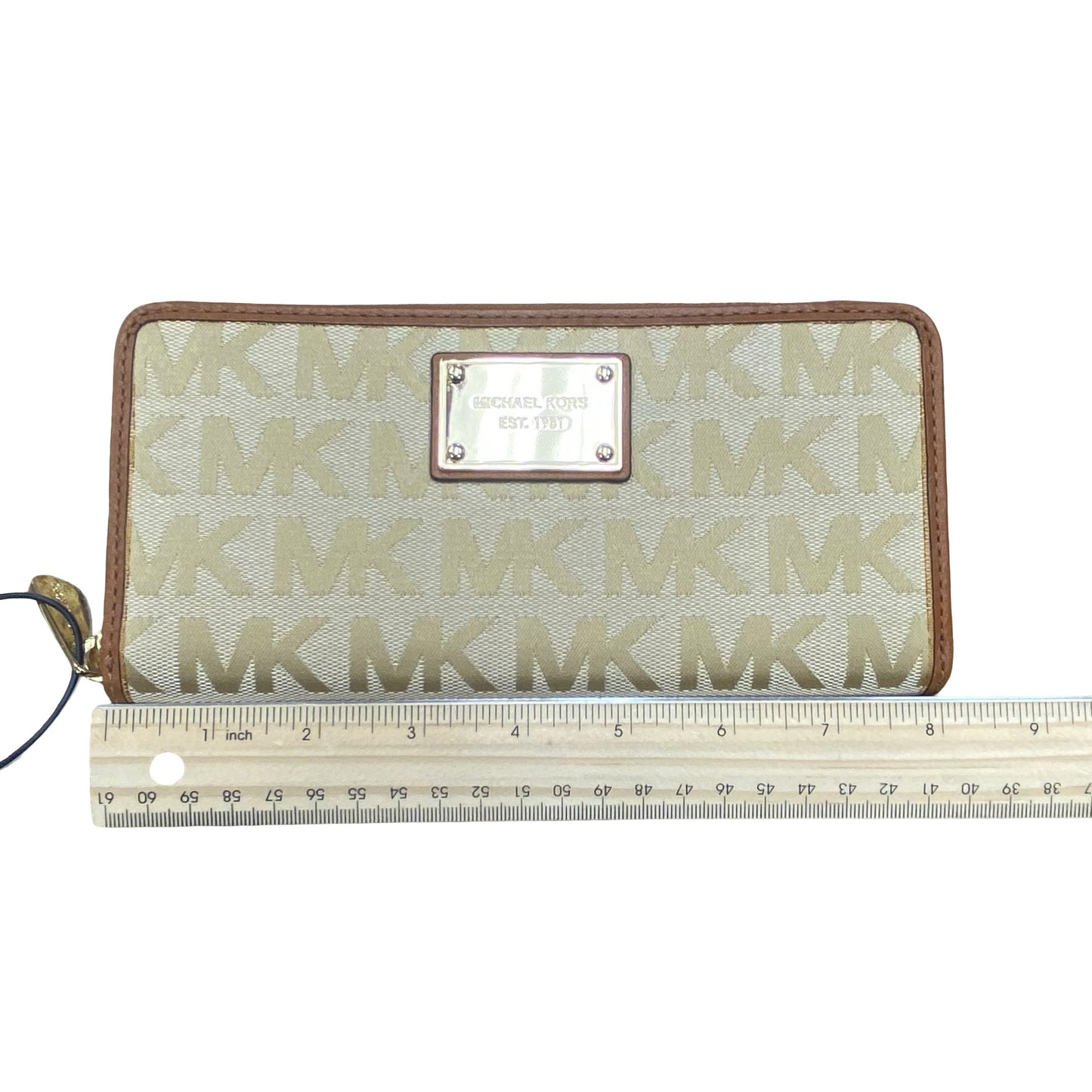 Wallet Designer By Michael Kors In Brown, Size:Large