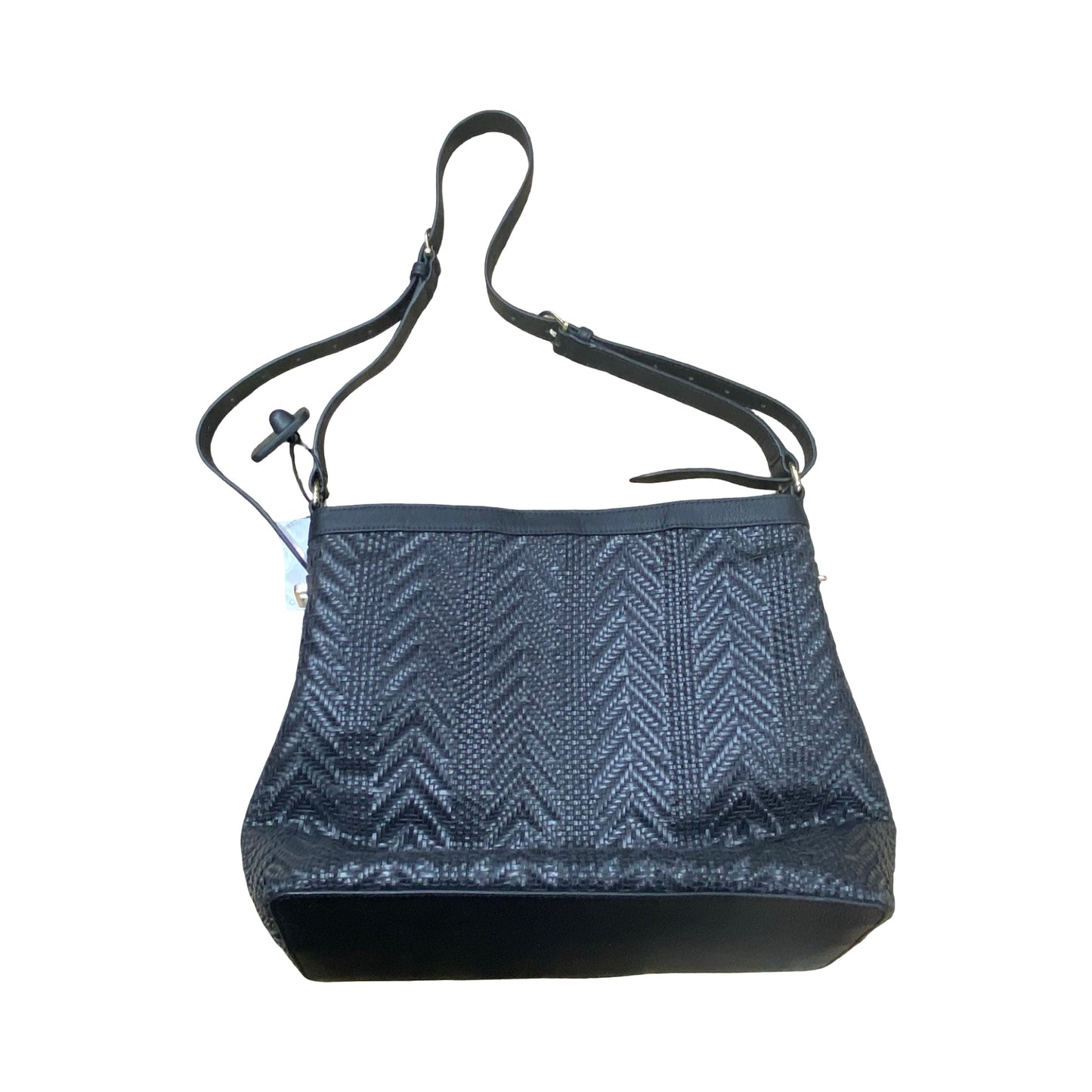 Handbag Leather By Talbots In Black, Size:Medium