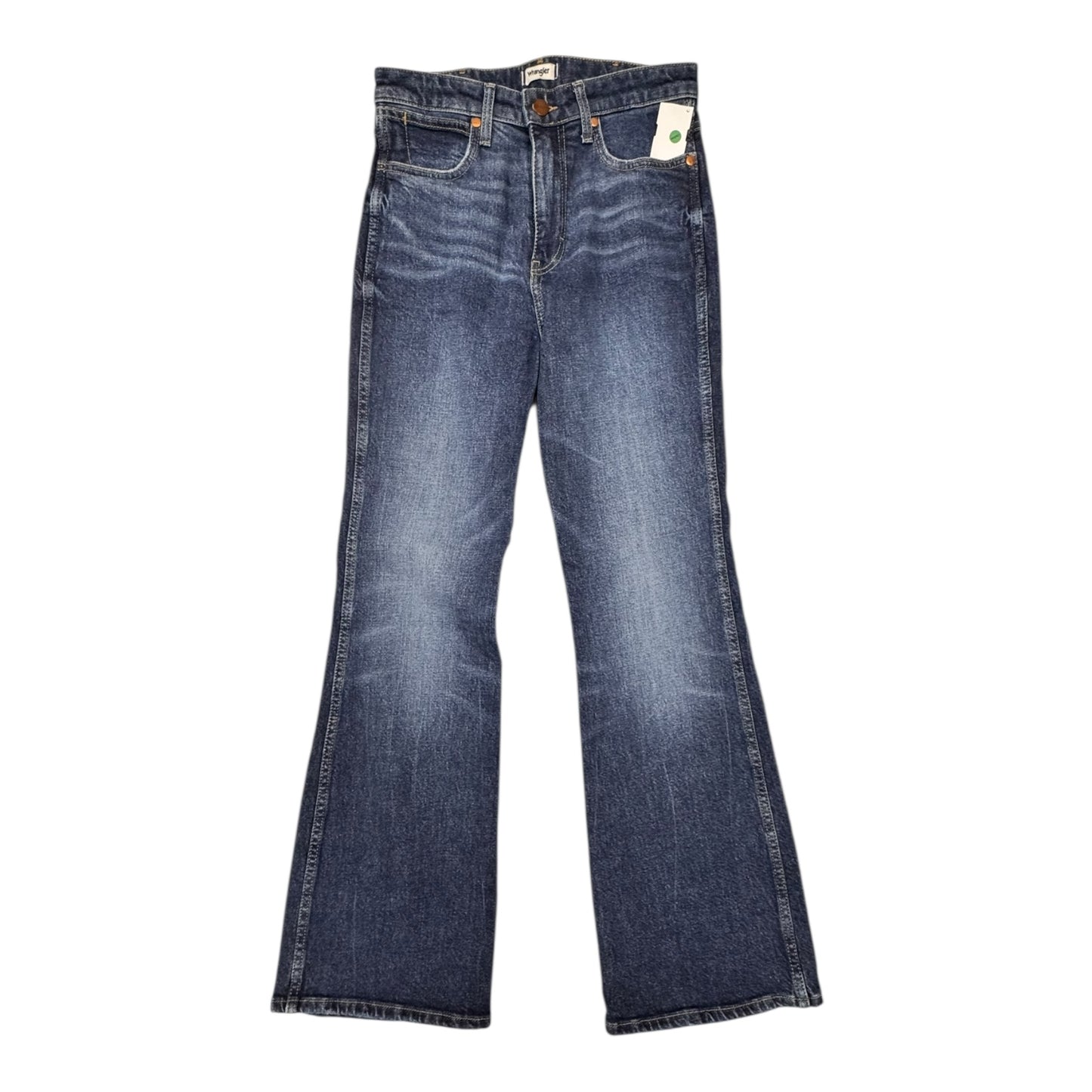 Jeans Flared By Wrangler In Blue, Size:4