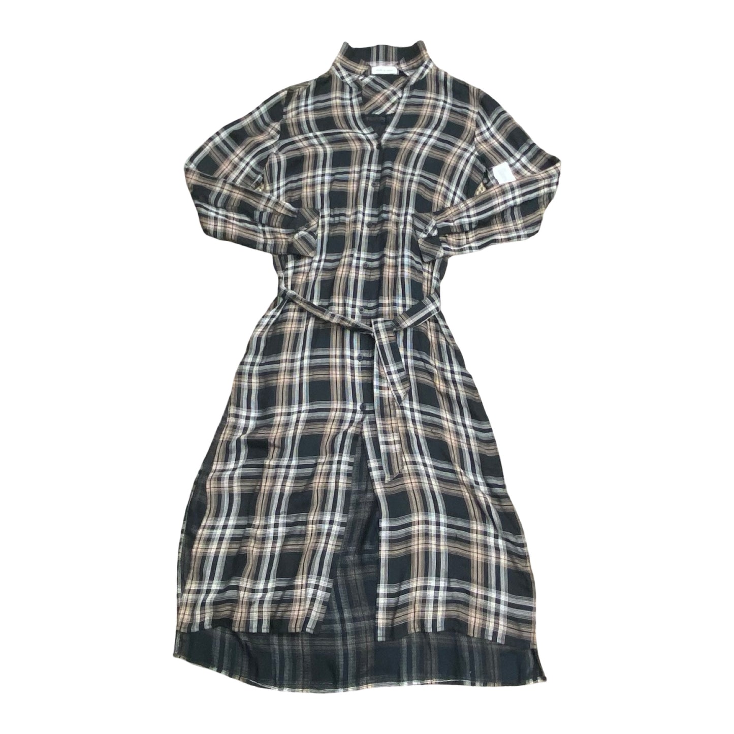 Dress Casual Maxi By Cloth & Stone In Plaid Pattern, Size:M