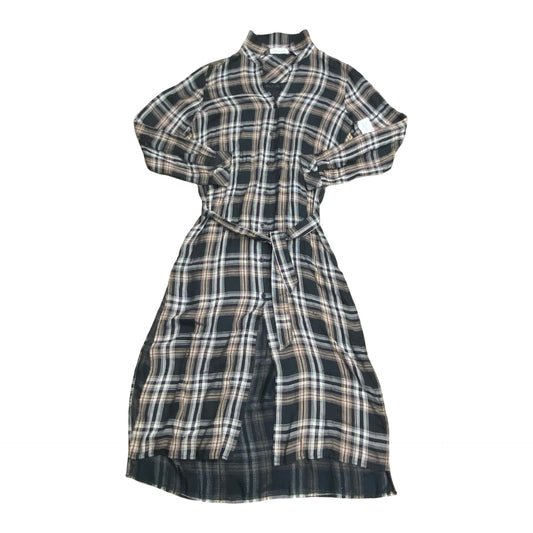 Dress Casual Maxi By Cloth & Stone In Plaid Pattern, Size:M