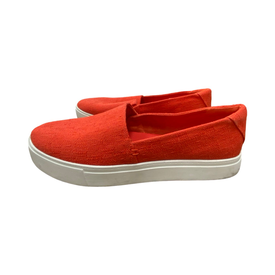 Shoes Flats By Toms In Red, Size:11