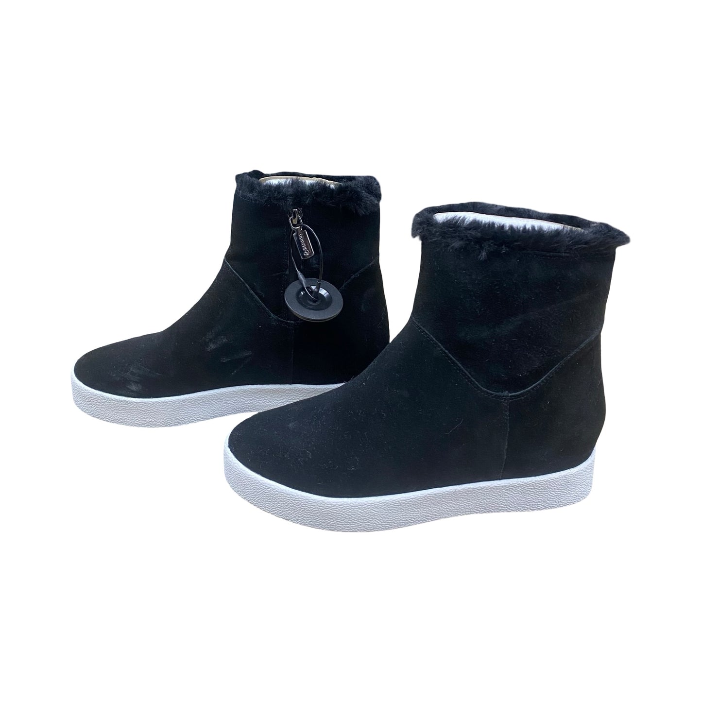 Boots Ankle Flats By Blondo In Black, Size:7.5