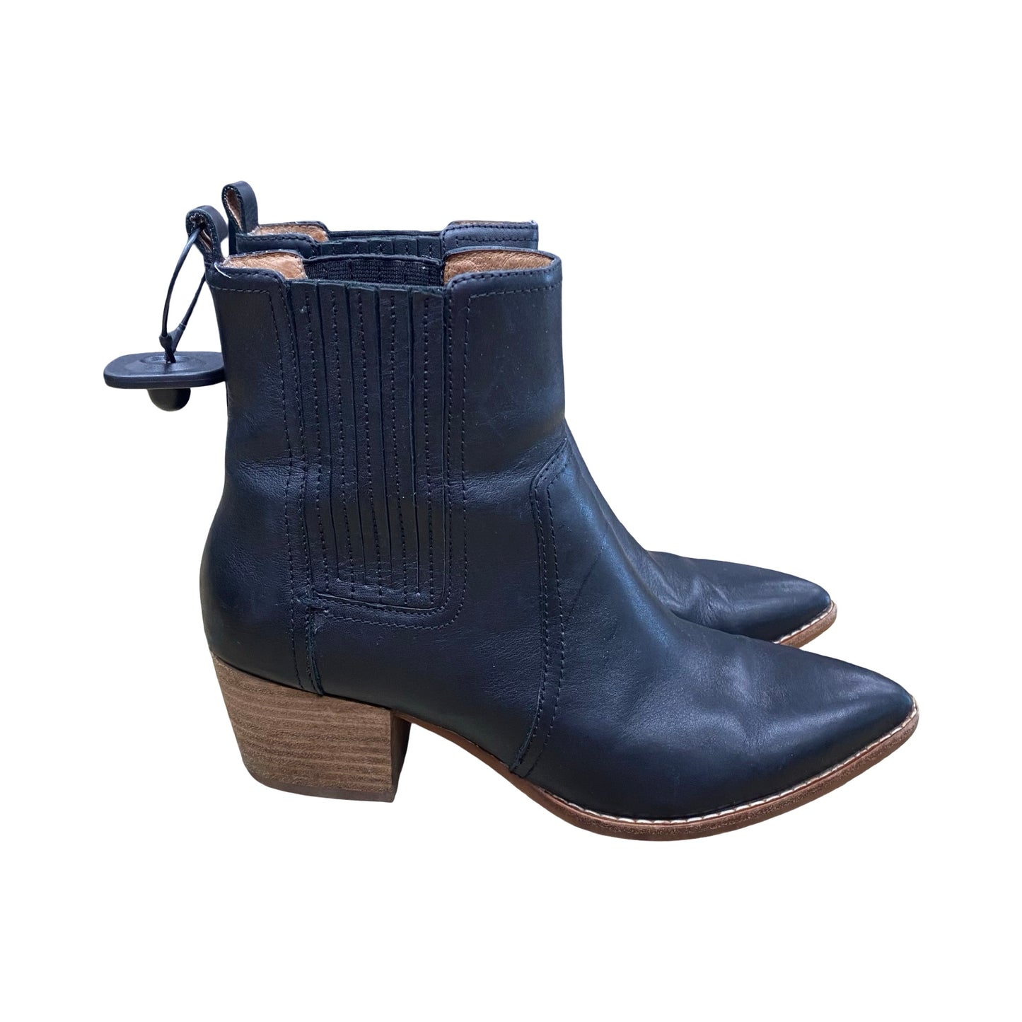 Boots Ankle Heels By Madewell In Black, Size:8.5
