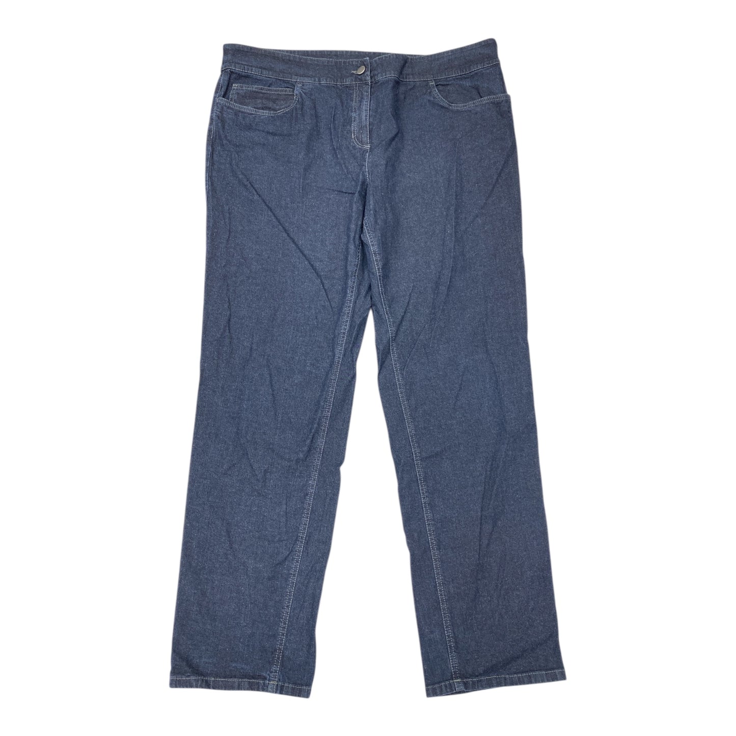 Jeans Designer By Eileen Fisher In Blue Denim, Size:Xl