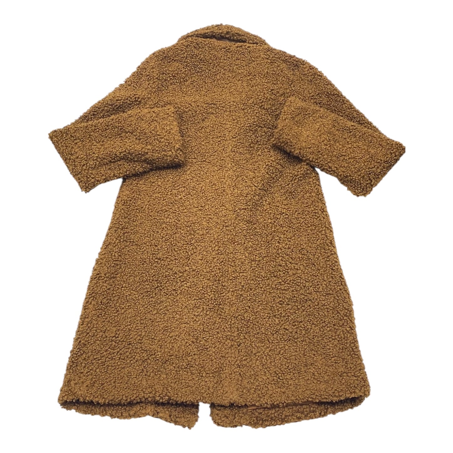 Coat Faux Fur & Sherpa By Cmc In Brown, Size:Xs