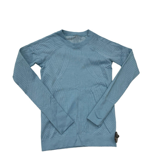 Athletic Top Ls Crewneck By Lululemon In Blue, Size:S
