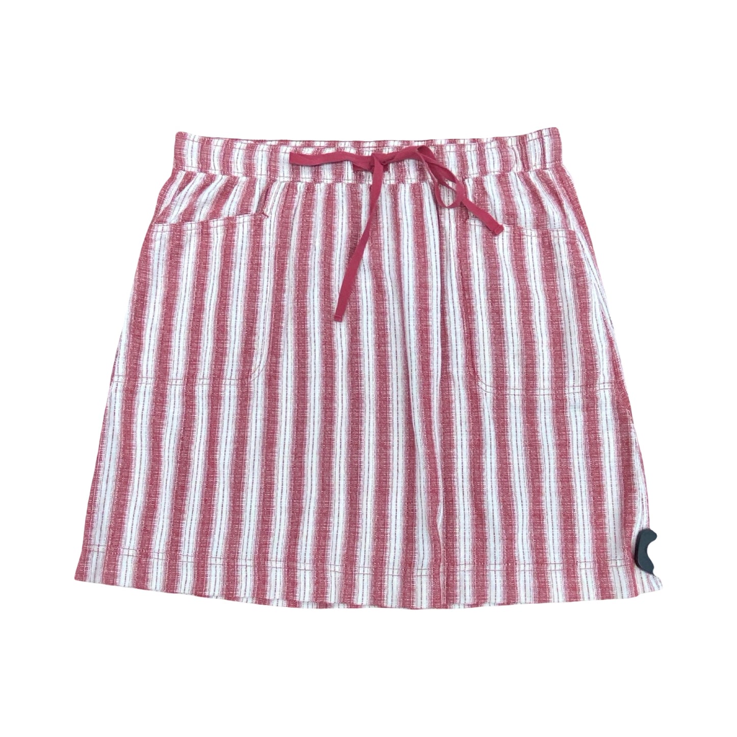 Skirt Midi By Max Studio In Pink & White, Size:M