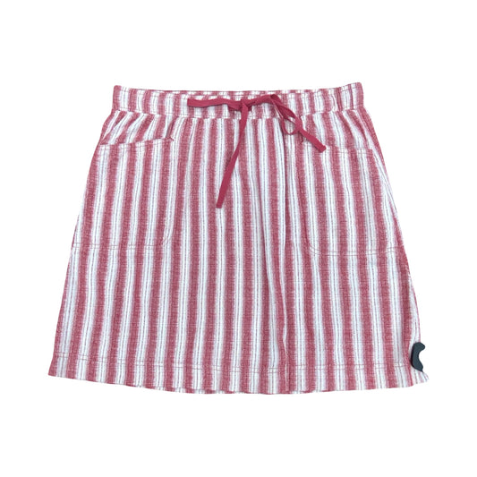 Skirt Midi By Max Studio In Pink & White, Size:M