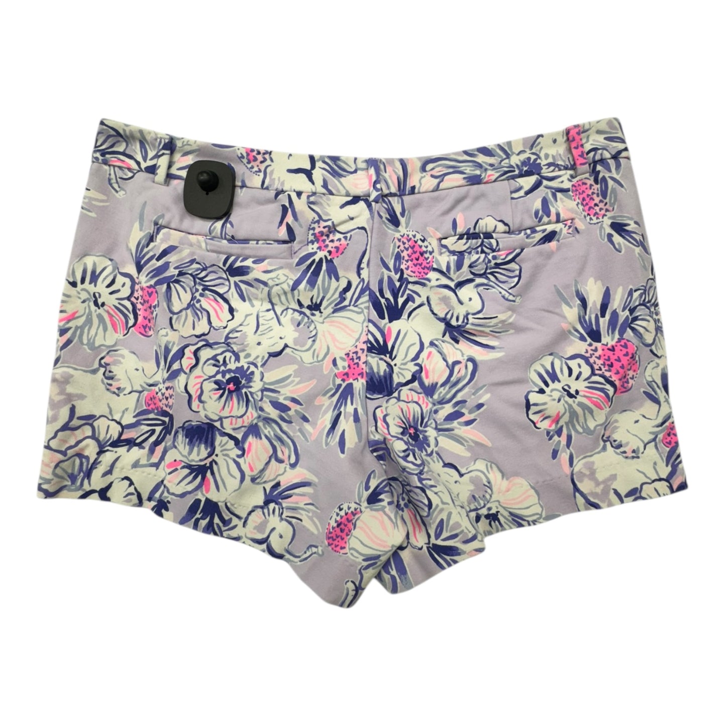 Shorts Designer By Lilly Pulitzer In Purple & White, Size:14