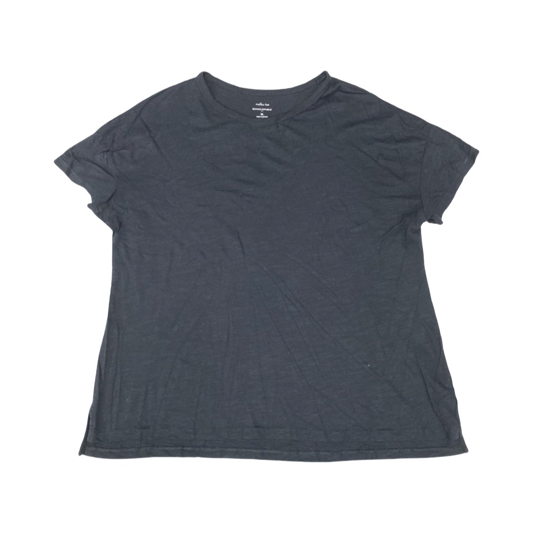 Top Ss Basic By Banana Republic In Black, Size:Xl