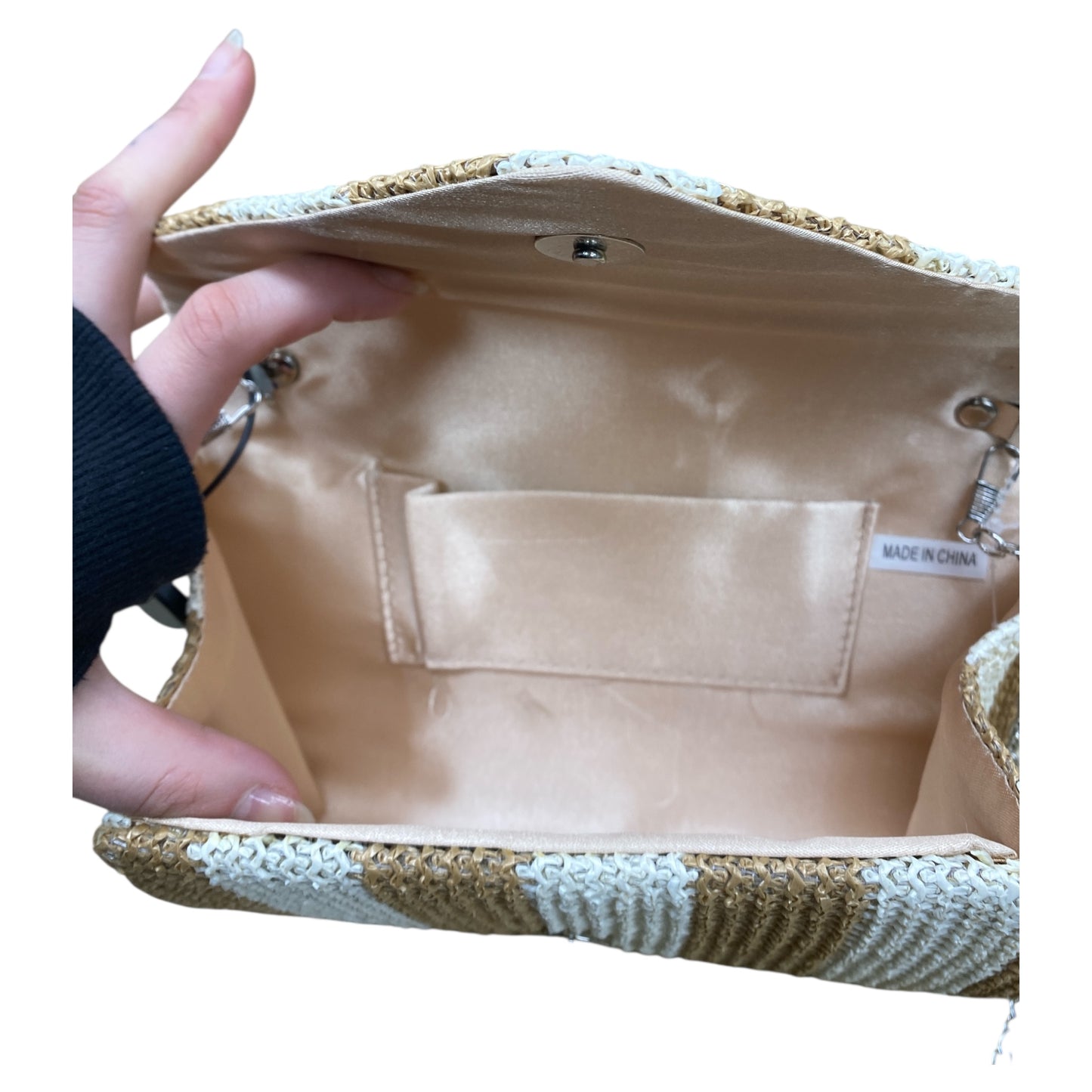 Handbag By Cmc In Brown & Cream, Size:Small