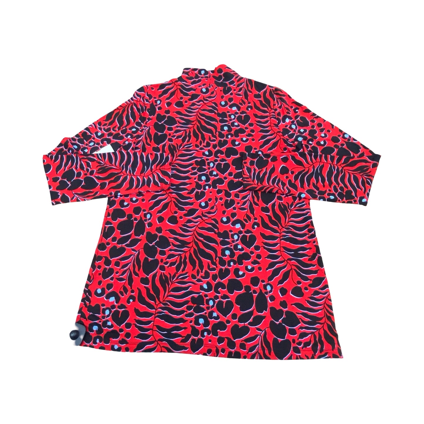 Top Ls By Chicos In Black & Red, Size:S