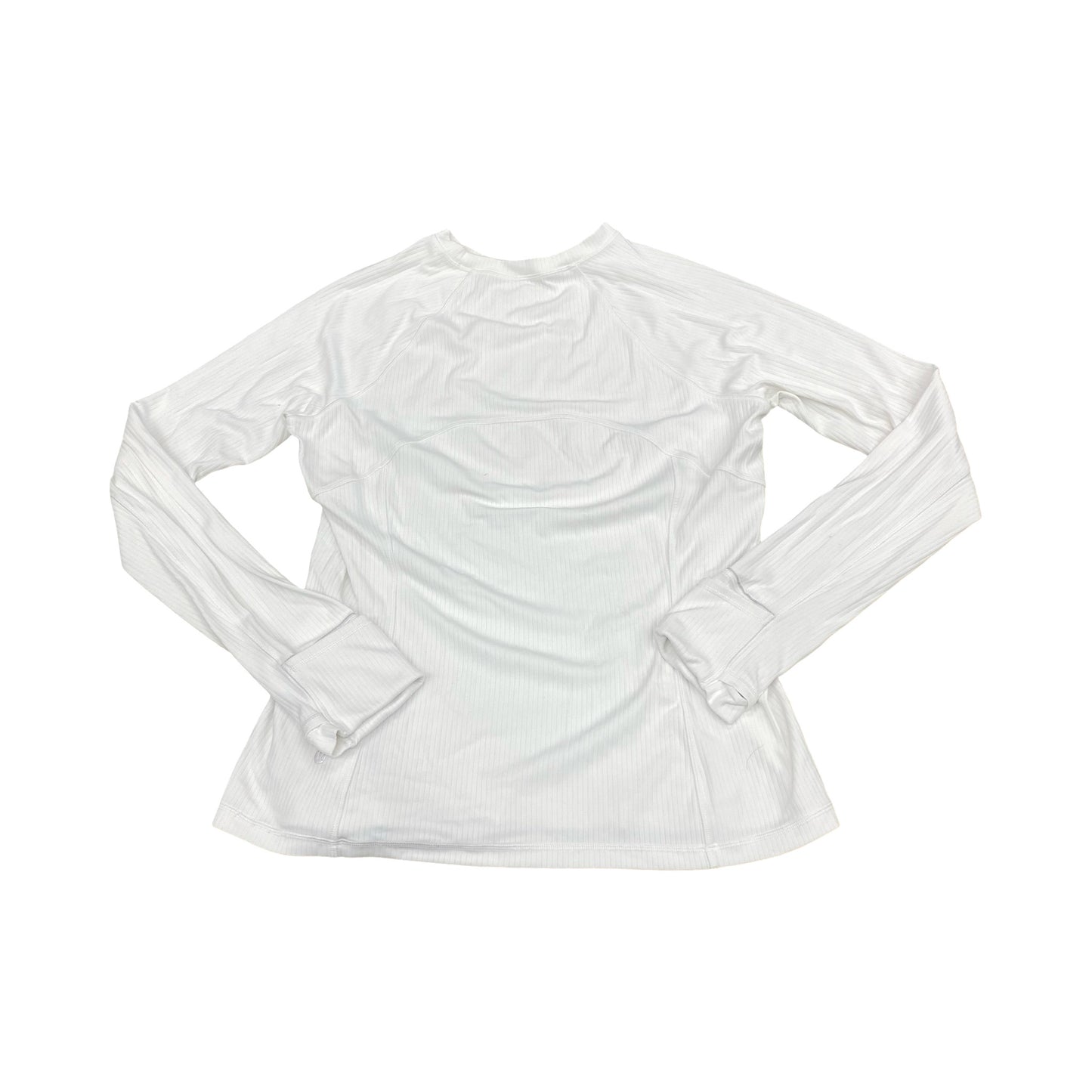 Athletic Top Ls Crewneck By Lululemon In White, Size:Xl