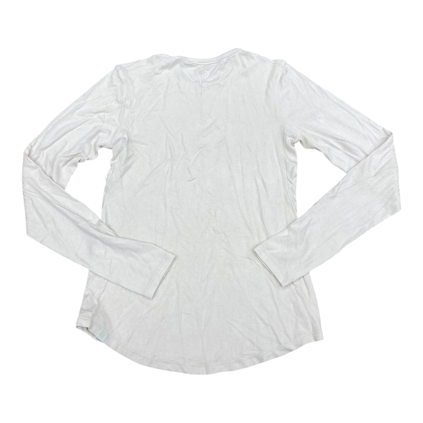 Athletic Top Ls Crewneck By Lululemon In Tan, Size:6