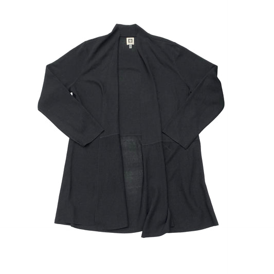 Sweater Cardigan By Anne Klein In Black, Size:Xxl