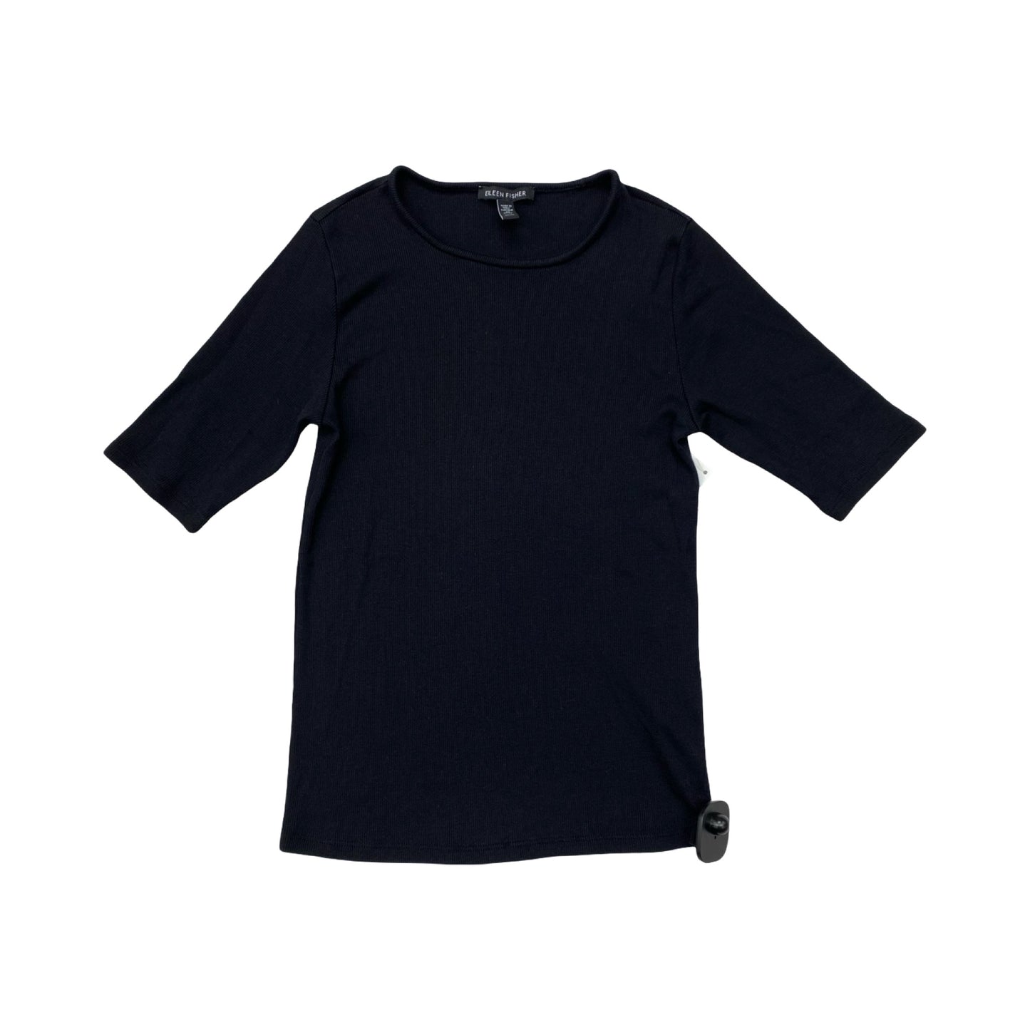 Top Ss Designer By Eileen Fisher In Black, Size:S