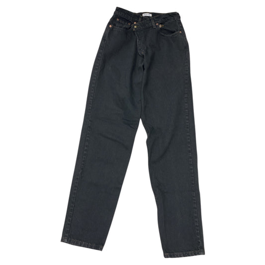 Jeans Straight By Parke In Black Denim, Size:6