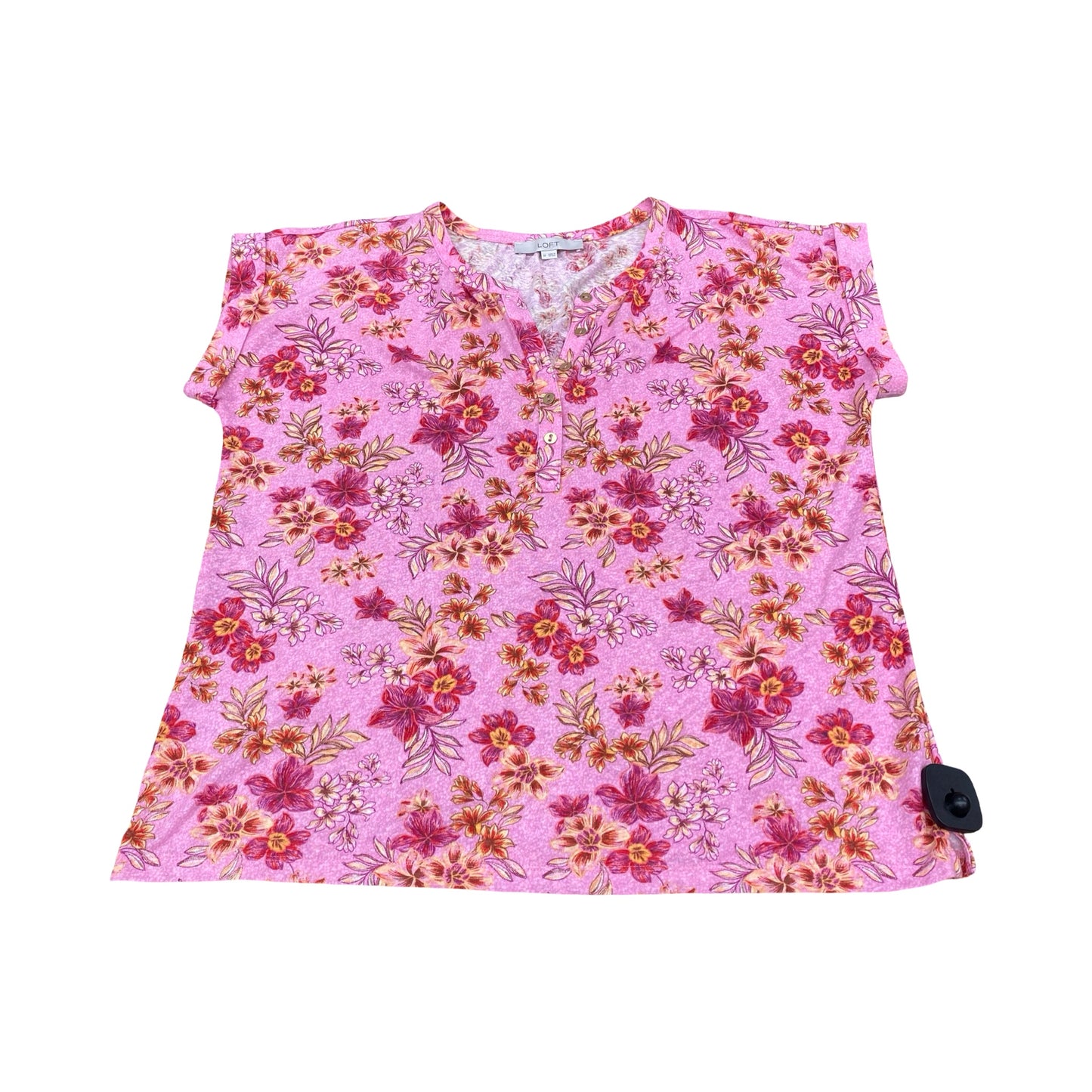 Top Ss By Loft In Pink, Size:M